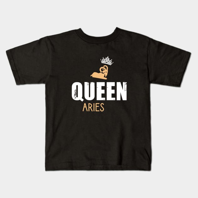 Queen aries Kids T-Shirt by cypryanus